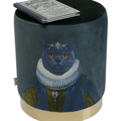 KARE Design Tabourets|Tabouret Cherry Mr. Cat Laiton O32Cm