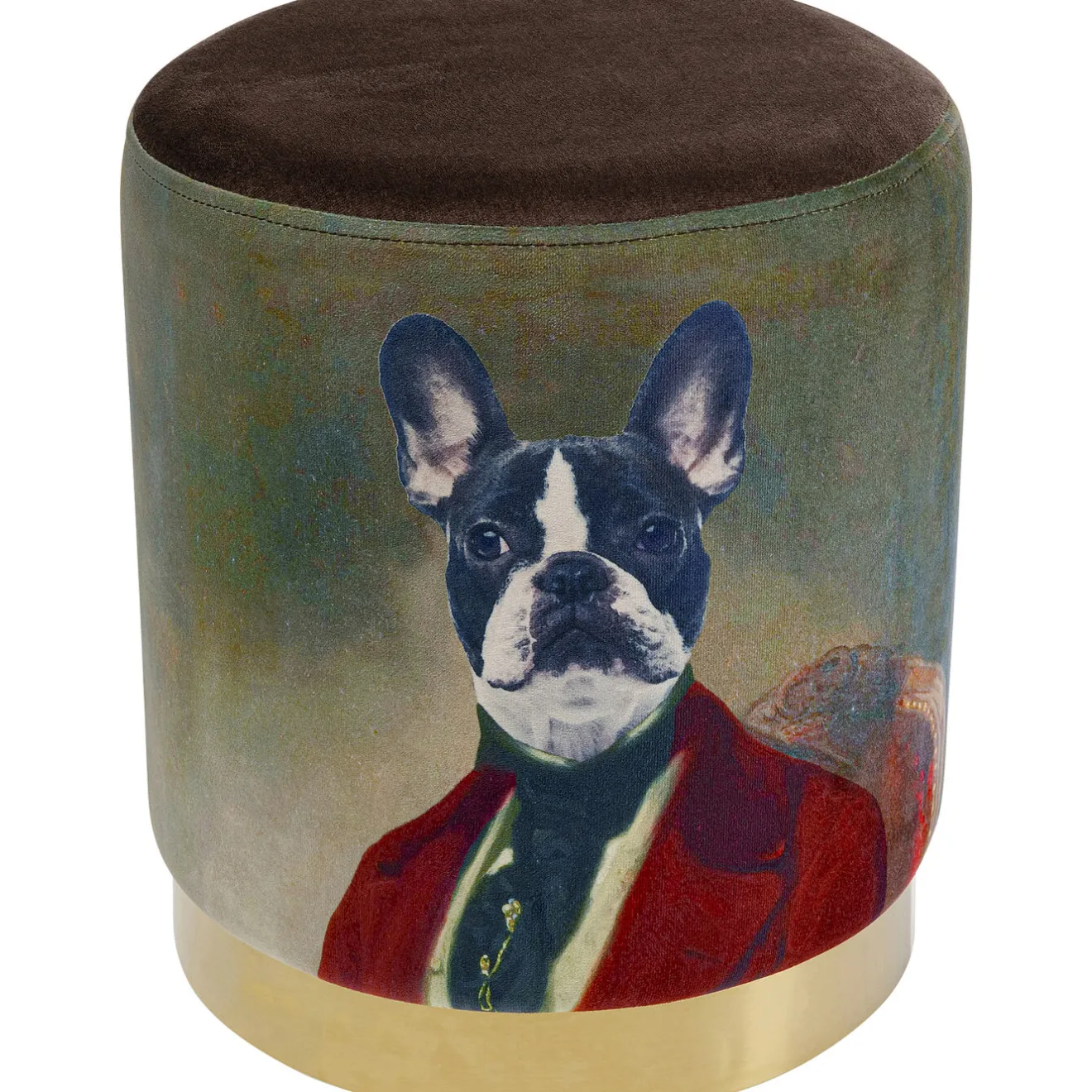 KARE Design Tabourets|Tabouret Cherry Mr. Dog Laiton O32Cm