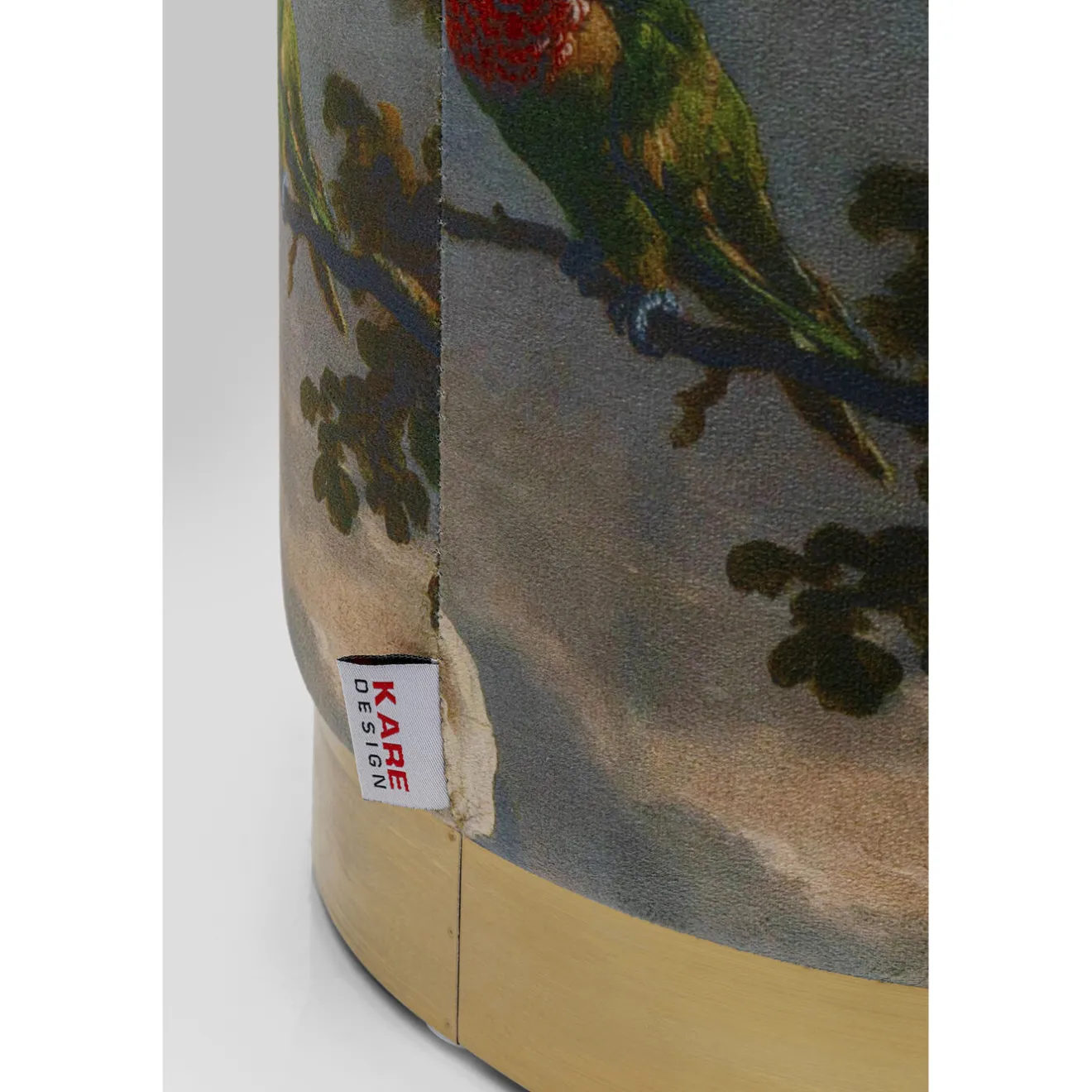 KARE Design Tabourets|Tabouret Cherry Parrot Laiton O32Cm