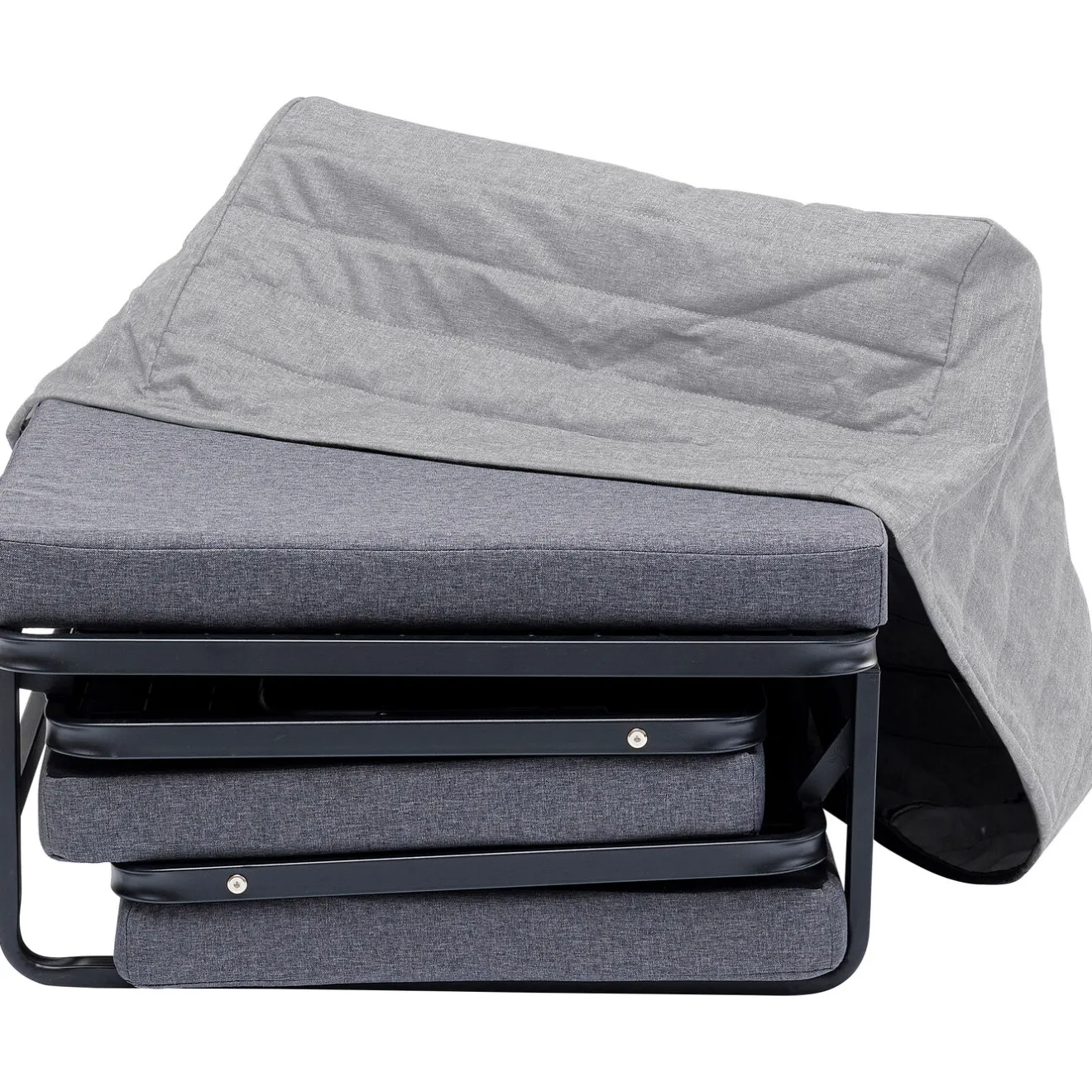 KARE Design Tabourets Convertibles|Tabouret Convertible Brenda Gris-Cover Gris 76X7