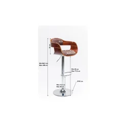 KARE Design Chaises De Bar|Tabouret De Bar Monaco Choco