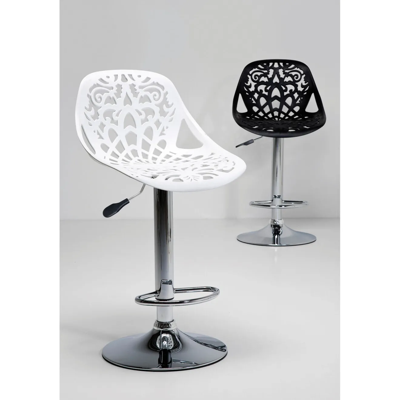 KARE Design Chaises De Bar|Tabouret De Bar Ornament Blanc