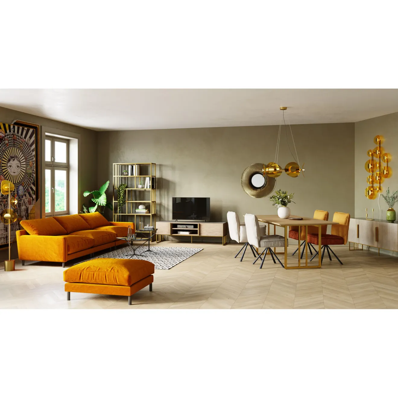 KARE Design Autres Tabourets|Tabouret Discovery Ambre