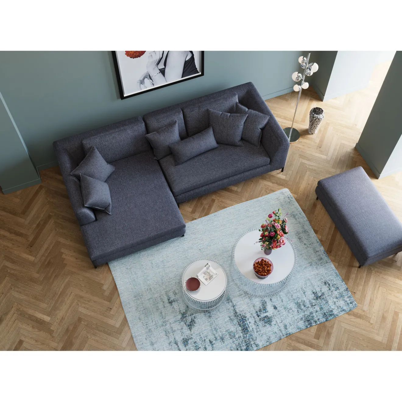 KARE Design Tabourets|Tabouret Gianni Gris