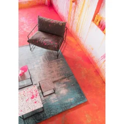 KARE Design Tapis À Poils Courts|Tapis Àbstract Light Bleu 170X240Cm