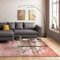 KARE Design Tapis À Poils Courts|Tapis Àbstract Rouge 240X170Cm