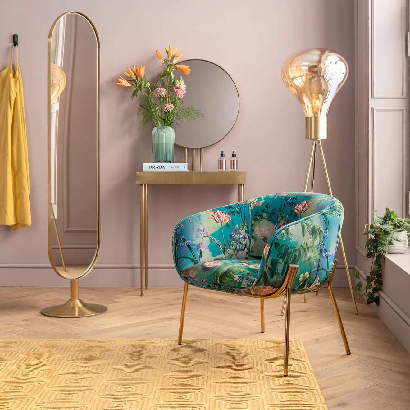 KARE Design Tapis À Poils Courts|Tapis Costa Jaune 170X240Cm