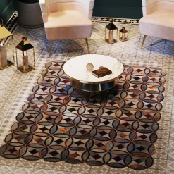 KARE Design Tapis En Peau|Tapis En Cuir Izmir 170X240Cm