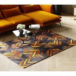 KARE Design Tapis En Peau|Tapis En Cuir Puzzle 170X240Cm