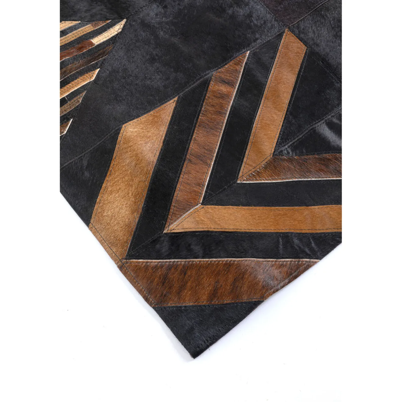 KARE Design Tapis En Peau|Tapis En Cuir Puzzle 170X240Cm