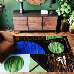 KARE Design Tapis En Peau|Tapis En Cuir Shifted 170X240Cm