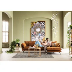 KARE Design Tapis En Peau|Tapis En Cuir Zigzag 170X240Cm