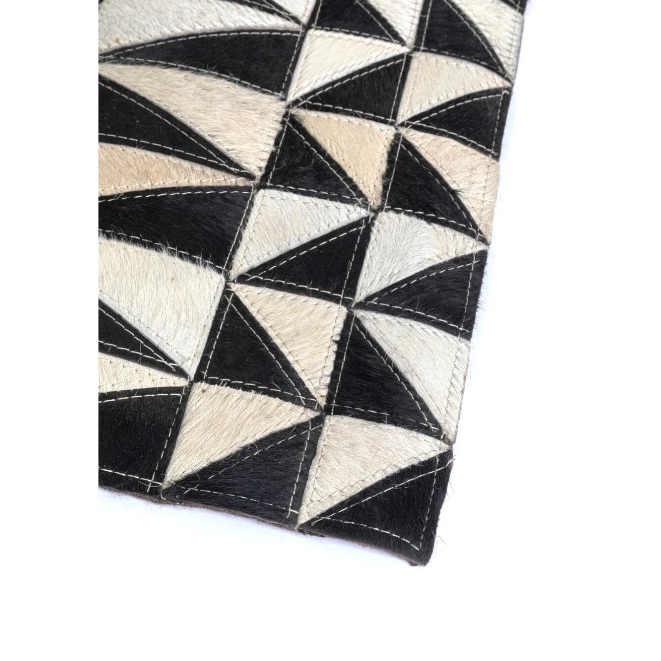 KARE Design Tapis En Peau|Tapis En Cuir Zigzag 170X240Cm