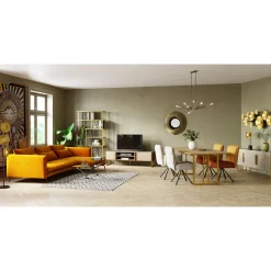 KARE Design Tapis En Peau|Tapis En Cuir Zigzag 170X240Cm