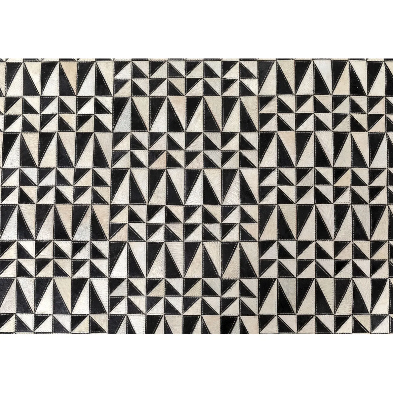 KARE Design Tapis En Peau|Tapis En Cuir Zigzag 170X240Cm