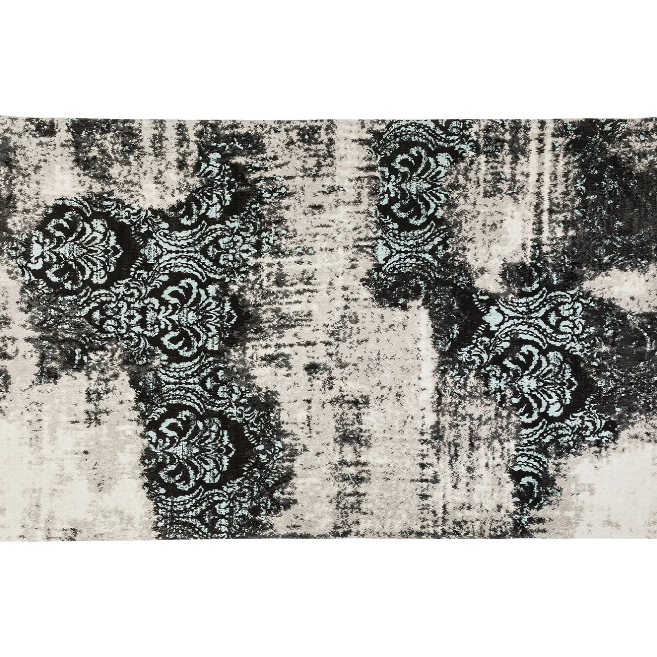 KARE Design Tapis À Poils Courts|Tapis Kelim Ornaments Turquoise 170X240Cm