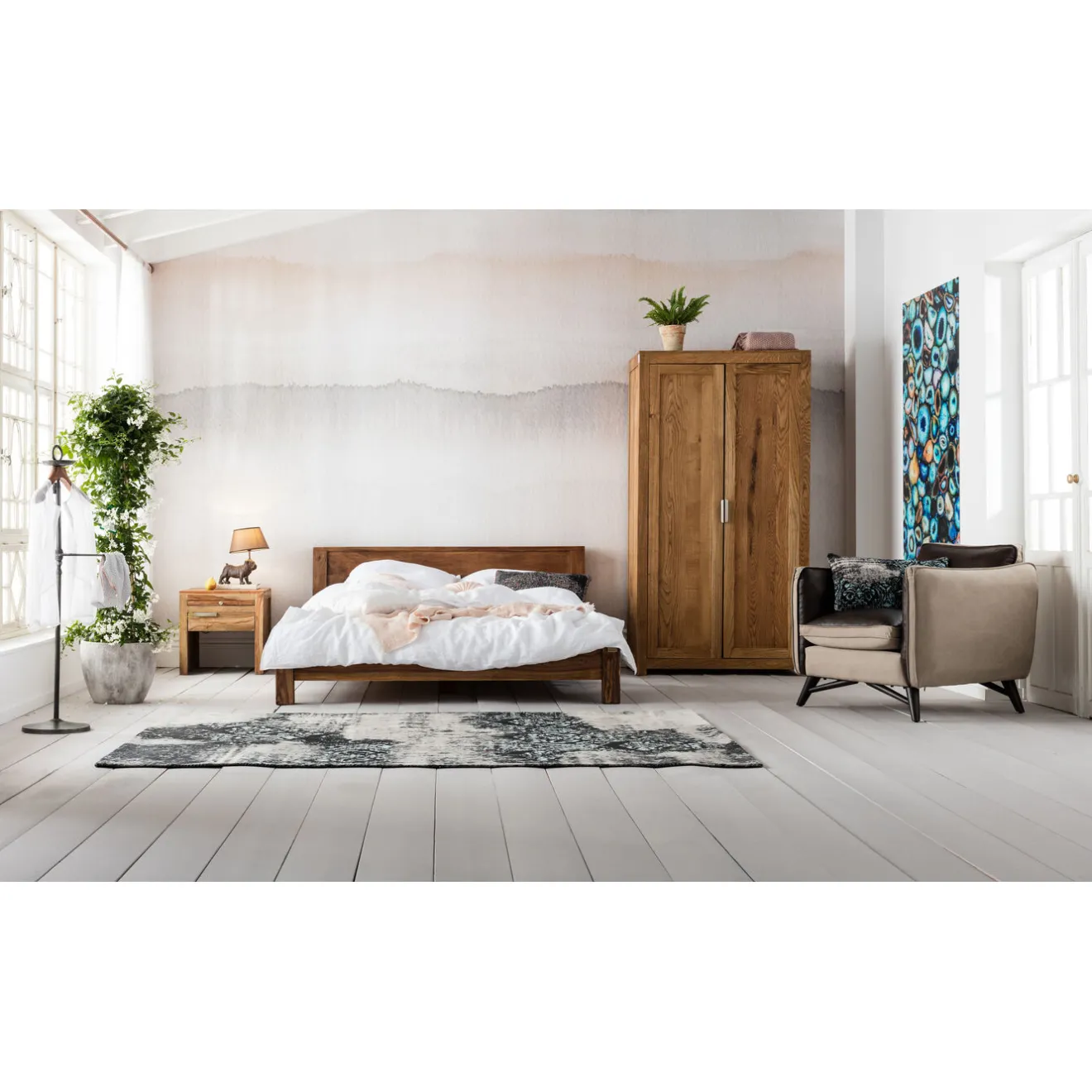 KARE Design Tapis À Poils Courts|Tapis Kelim Ornaments Turquoise 170X240Cm