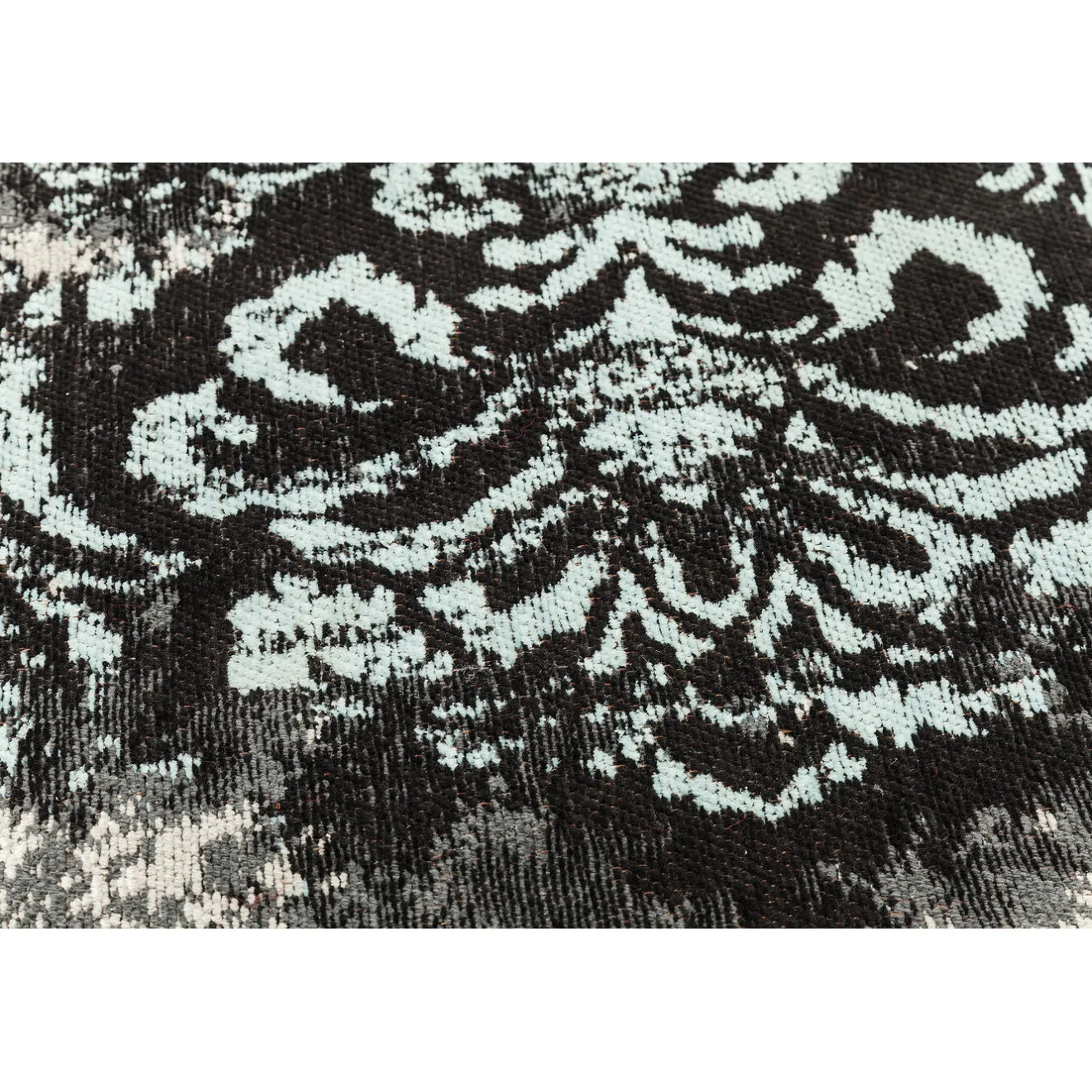 KARE Design Tapis À Poils Courts|Tapis Kelim Ornaments Turquoise 170X240Cm