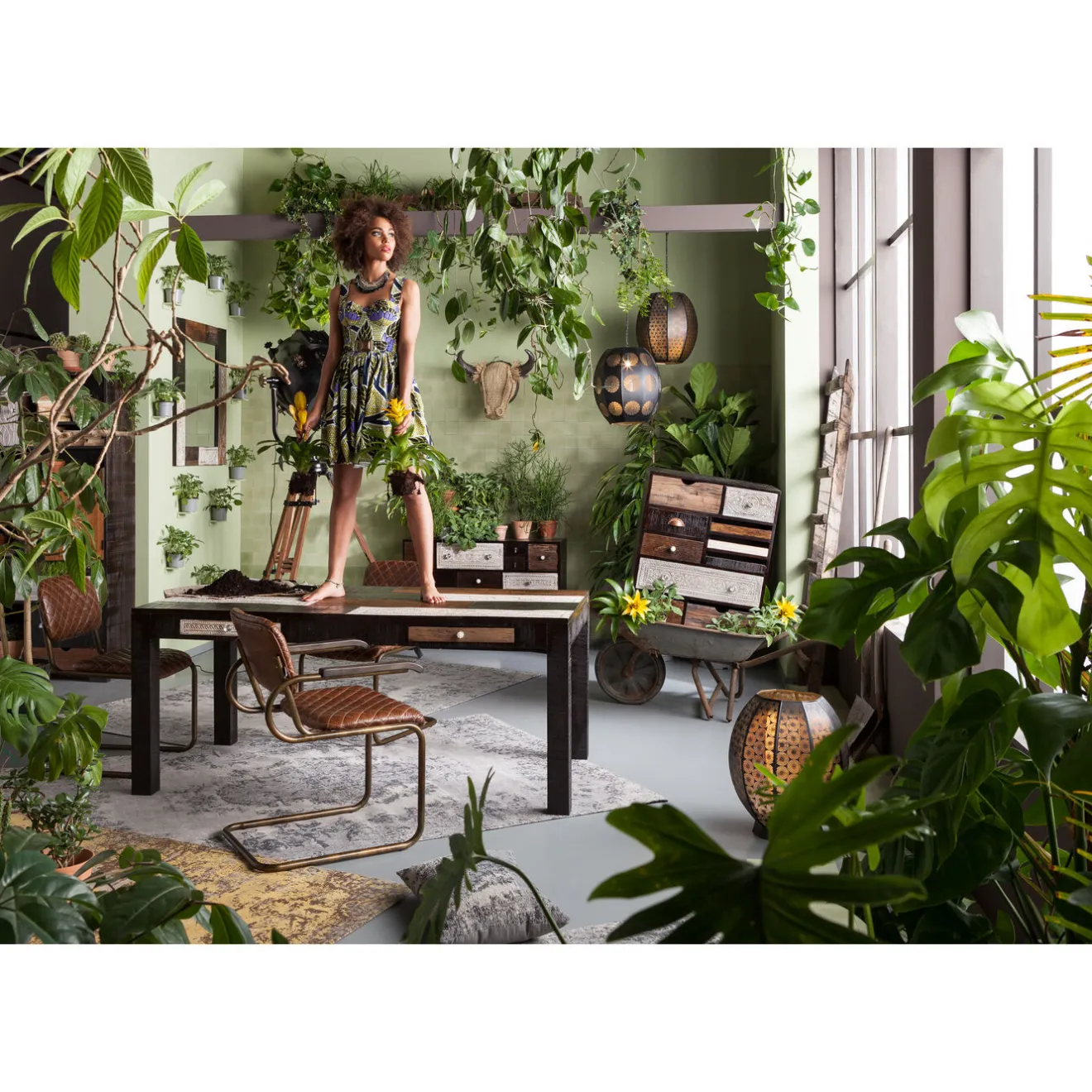 KARE Design Tapis À Poils Courts|Tapis Kelim Pop Jaune 170X240Cm