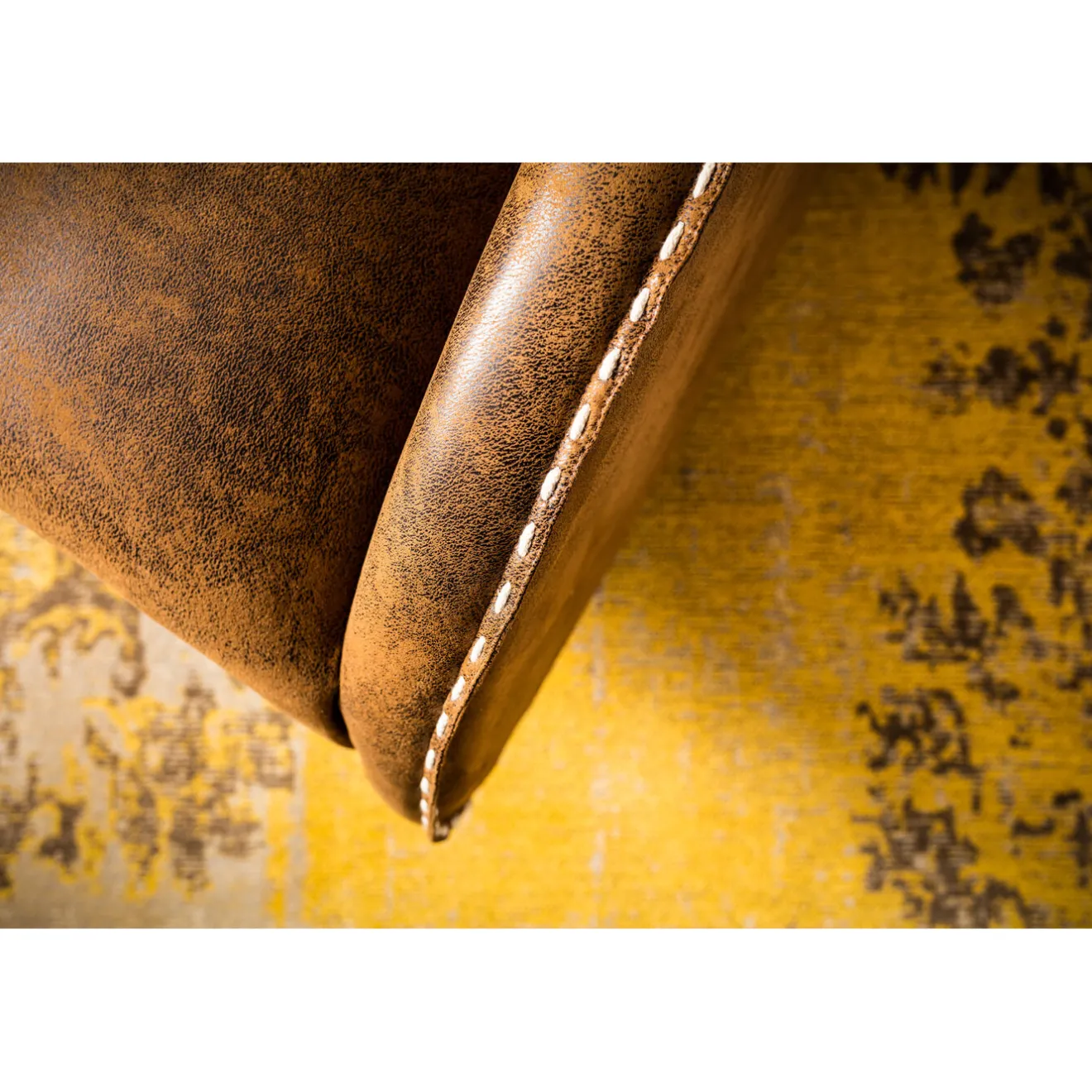 KARE Design Tapis À Poils Courts|Tapis Kelim Pop Jaune 170X240Cm