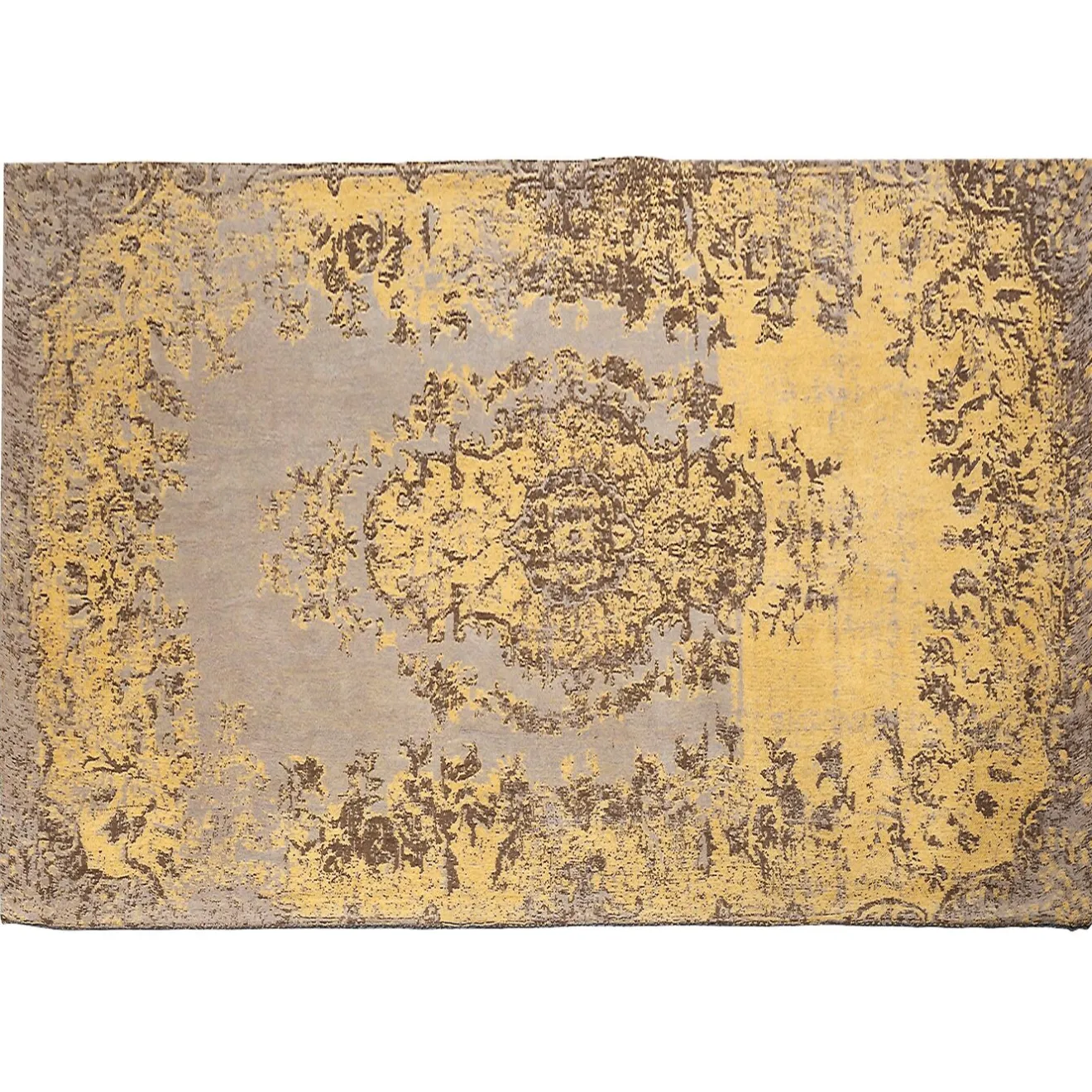 KARE Design Tapis À Poils Courts|Tapis Kelim Pop Jaune 170X240Cm
