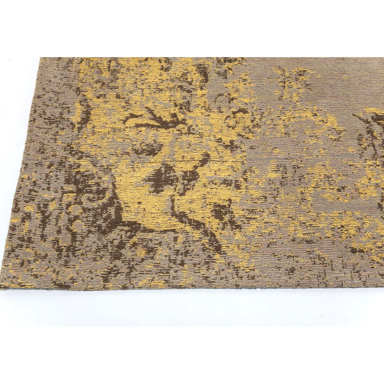 KARE Design Tapis À Poils Courts|Tapis Kelim Pop Jaune 170X240Cm