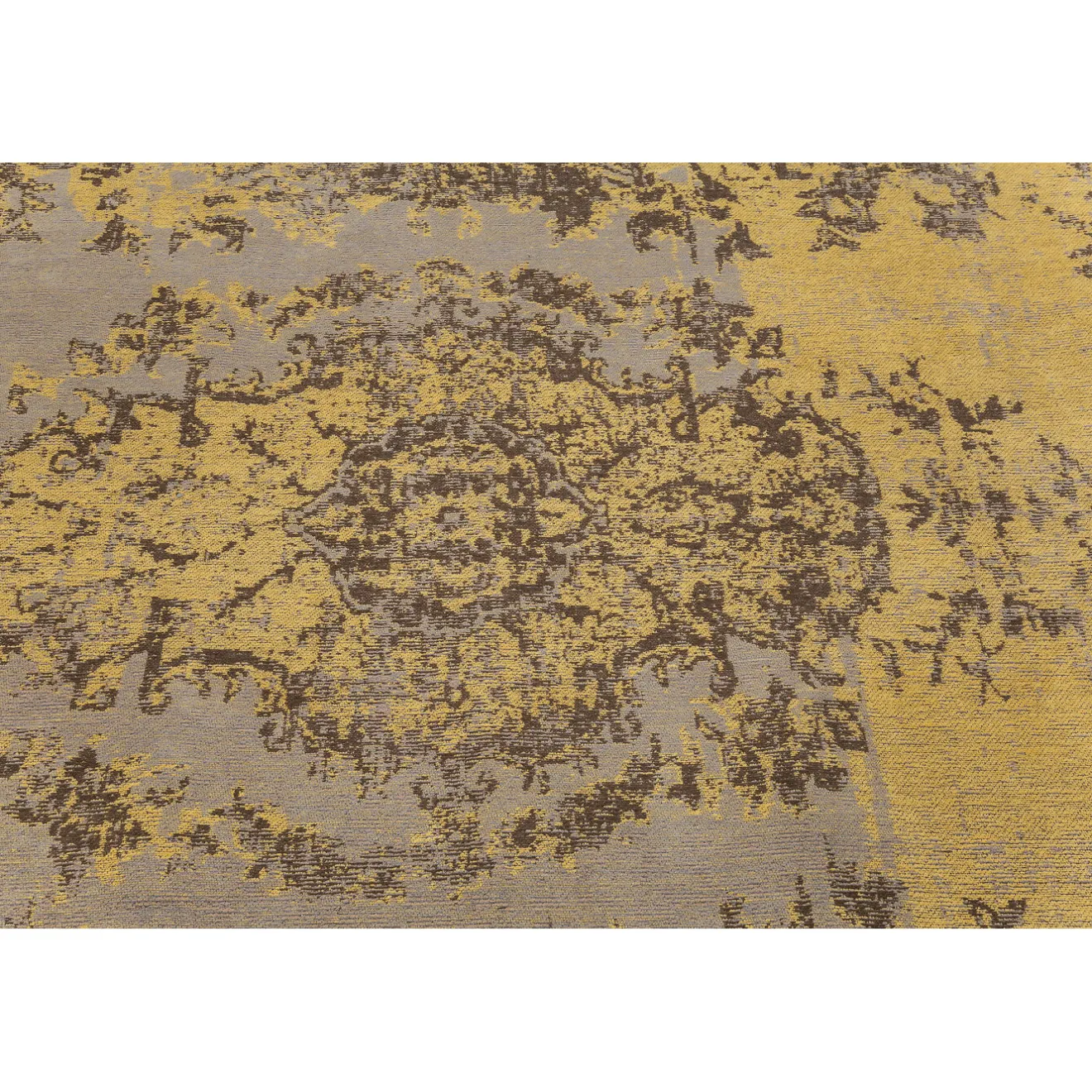 KARE Design Tapis À Poils Courts|Tapis Kelim Pop Jaune 170X240Cm