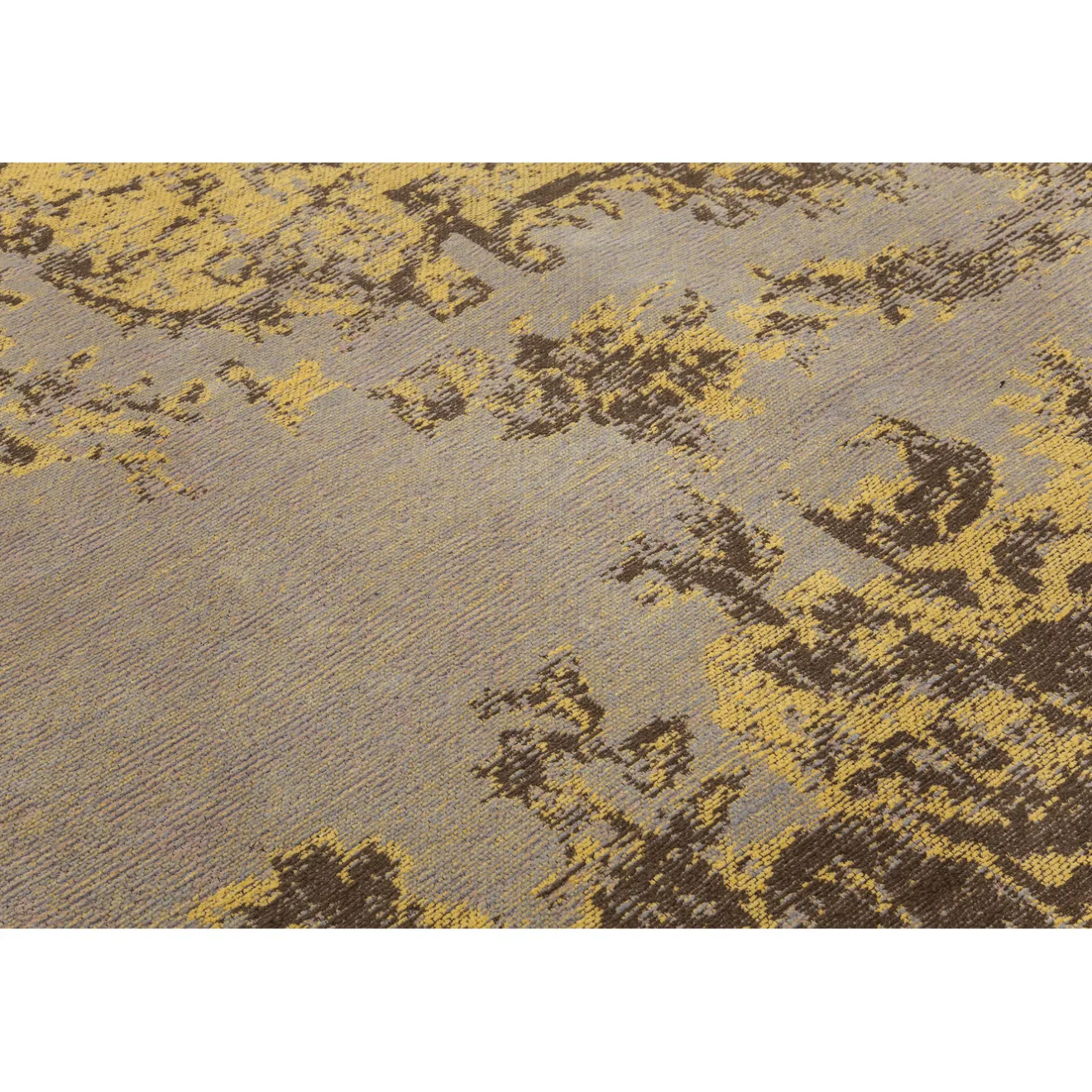 KARE Design Tapis À Poils Courts|Tapis Kelim Pop Jaune 170X240Cm