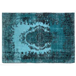 KARE Design Tapis À Poils Courts|Tapis Kelim Pop Turquoise 170X240Cm