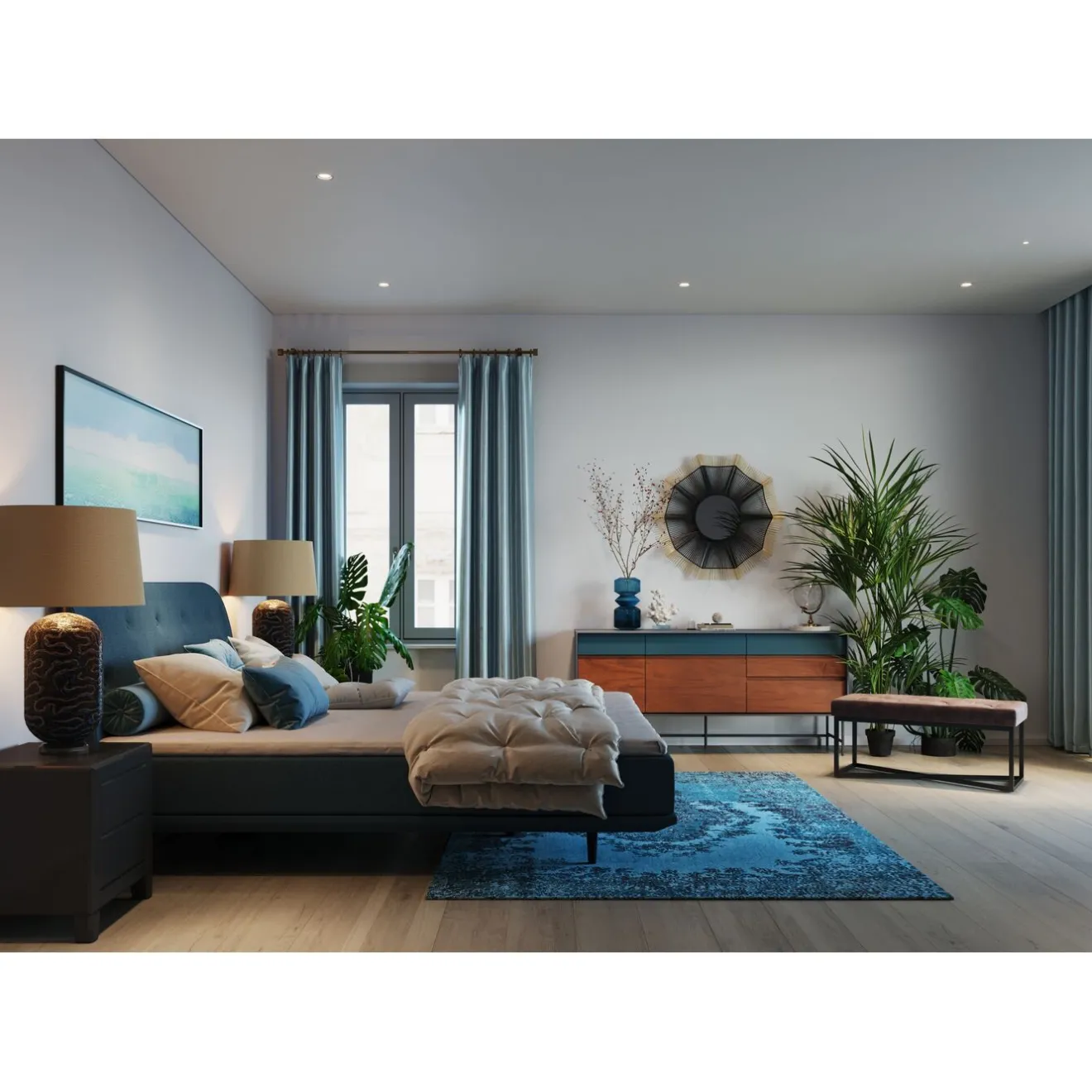 KARE Design Tapis À Poils Courts|Tapis Kelim Pop Turquoise 170X240Cm