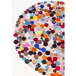 KARE Design Tapis En Peau|Tapis Rond Circle Multi O150Cm