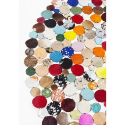 KARE Design Tapis En Peau|Tapis Rond Circle Multi O150Cm