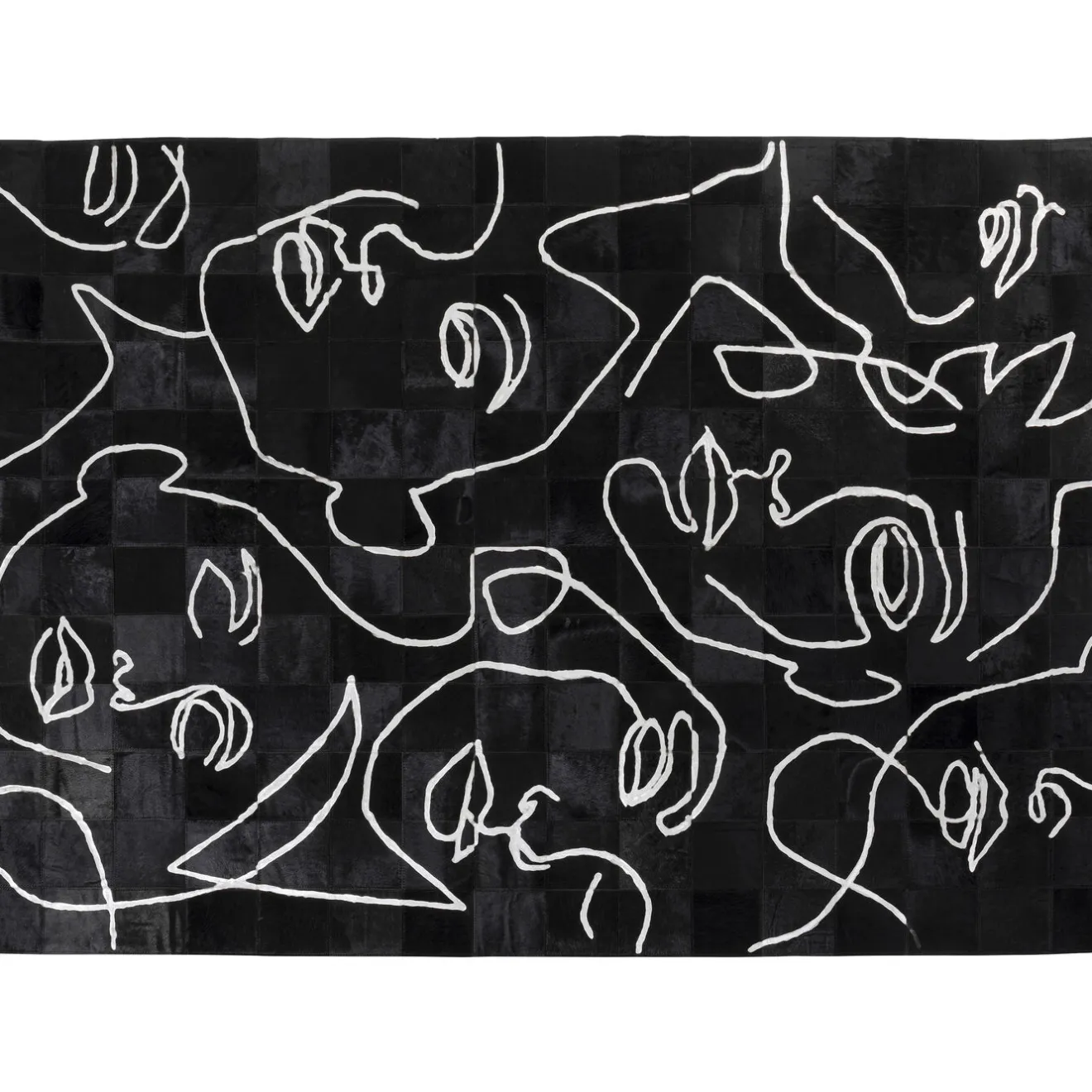 KARE Design Tapis En Peau|Tapis Àrt Faces 170X240Cm