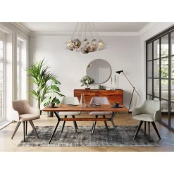 KARE Design Tapis À Poils Courts|Tapis Runway Gris 200X300Cm