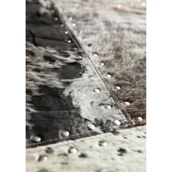 KARE Design Tapis En Peau|Tapis Squares Gris 170X240Cm