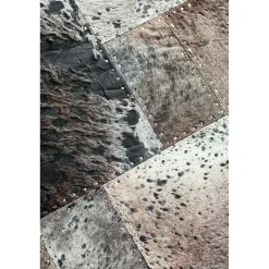 KARE Design Tapis En Peau|Tapis Squares Gris 170X240Cm