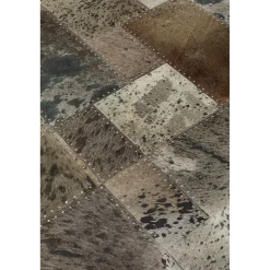 KARE Design Tapis En Peau|Tapis Squares Gris 170X240Cm