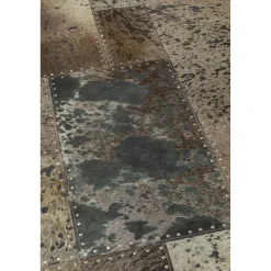 KARE Design Tapis En Peau|Tapis Squares Gris 170X240Cm