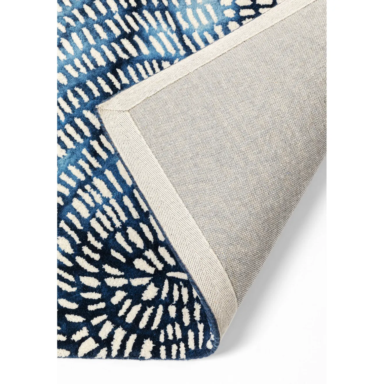 KARE Design Tapis À Poils Courts|Tapis Stamp Bleu 170X240Cm