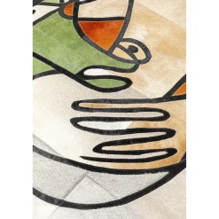 KARE Design Tapis En Peau|Tapis Thoughts Faces 170X240Cm