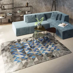 KARE Design Tapis En Peau|Tapis Triangle Gris 170X240Cm