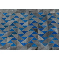 KARE Design Tapis En Peau|Tapis Triangle Gris 170X240Cm