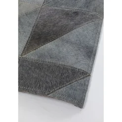 KARE Design Tapis En Peau|Tapis Triangle Gris 170X240Cm