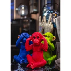 KARE Design Tirelires|Tirelire Monkey Mizaru Bleu