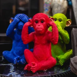 KARE Design Tirelires|Tirelire Monkey Mizaru Bleu