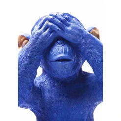 KARE Design Tirelires|Tirelire Monkey Mizaru Bleu