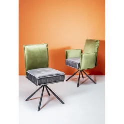 KARE Design Chaises Avec Accoudoirs|Tourne Chaise A. Acc. Chelsea.Vert