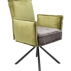 KARE Design Chaises Avec Accoudoirs|Tourne Chaise A. Acc. Chelsea.Vert