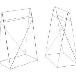 KARE Design Piètements De Tables|Treteaux-Bureau Polar Chrome (Set De 2)