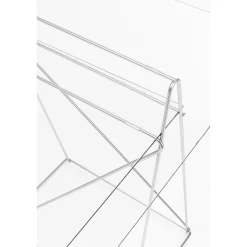 KARE Design Piètements De Tables|Treteaux-Bureau Polar Chrome (Set De 2)
